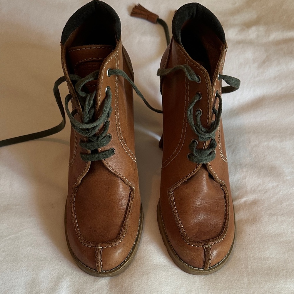 See by Chloe Brown Leather Boots